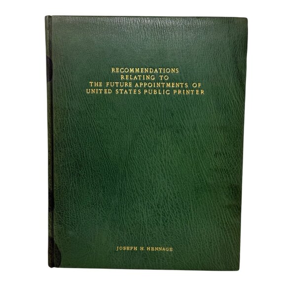 Set 2 Joseph Hennage Books U.S. Public Printer Recommendations & Reports 1972&73 - Picture 2 of 12